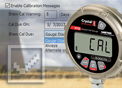 calibration reminders and alerts