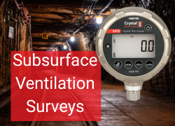 digital pressure gauge subsurface ventilation surveys
